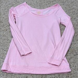 Lilly Pulitzer Luxletic Pink Long Sleeve Tee Relaxed Fit